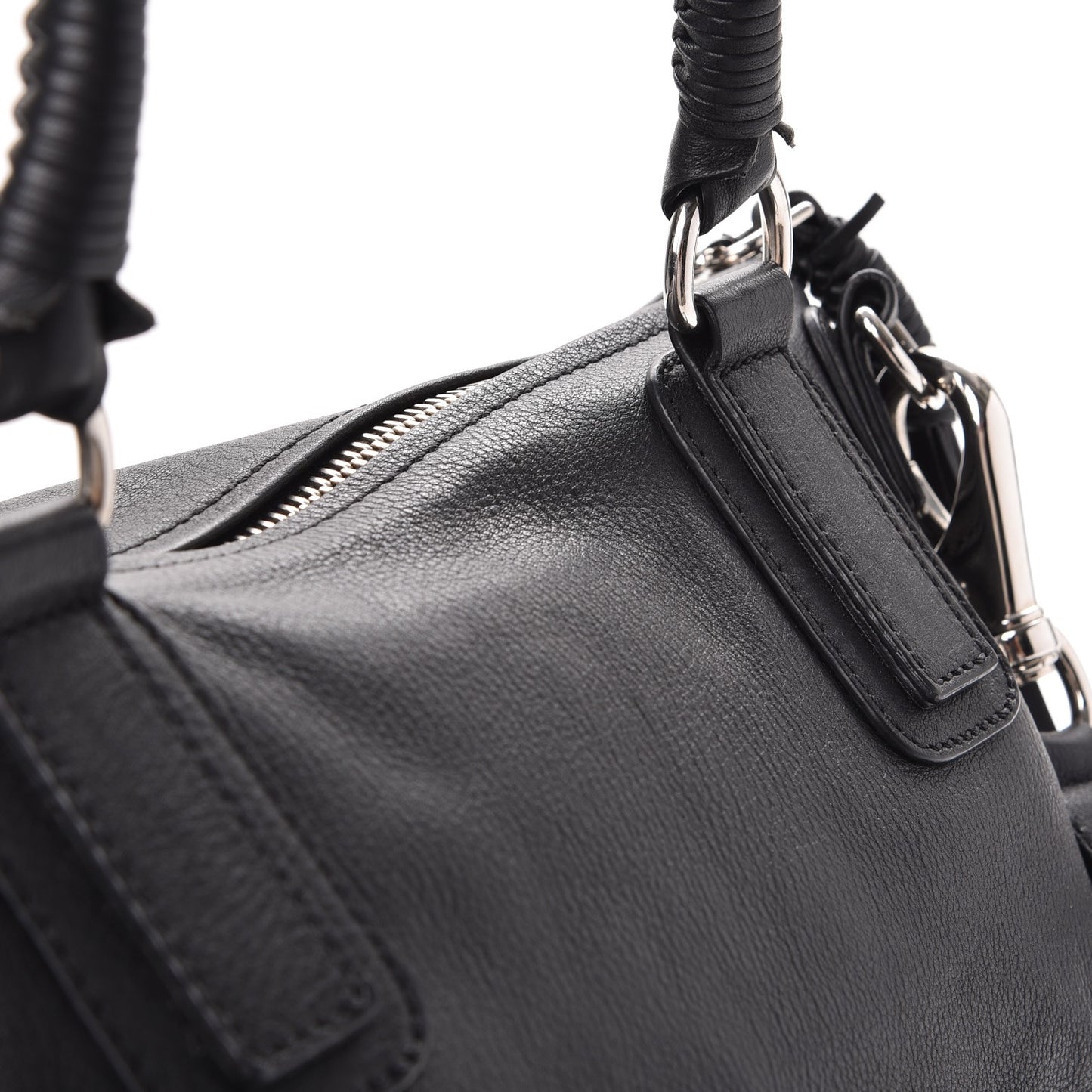 Calfskin Medium Braided Pandora Black