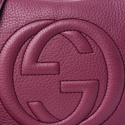 Gucci Pebbled Calfskin Small Soho Disco Bag Peonia Flower 8 of 8