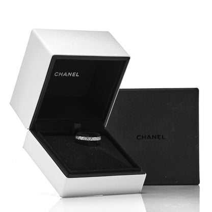 Chanel 18K White Gold Diamond Mini Coco Crush Ring 60 9 6 of 6