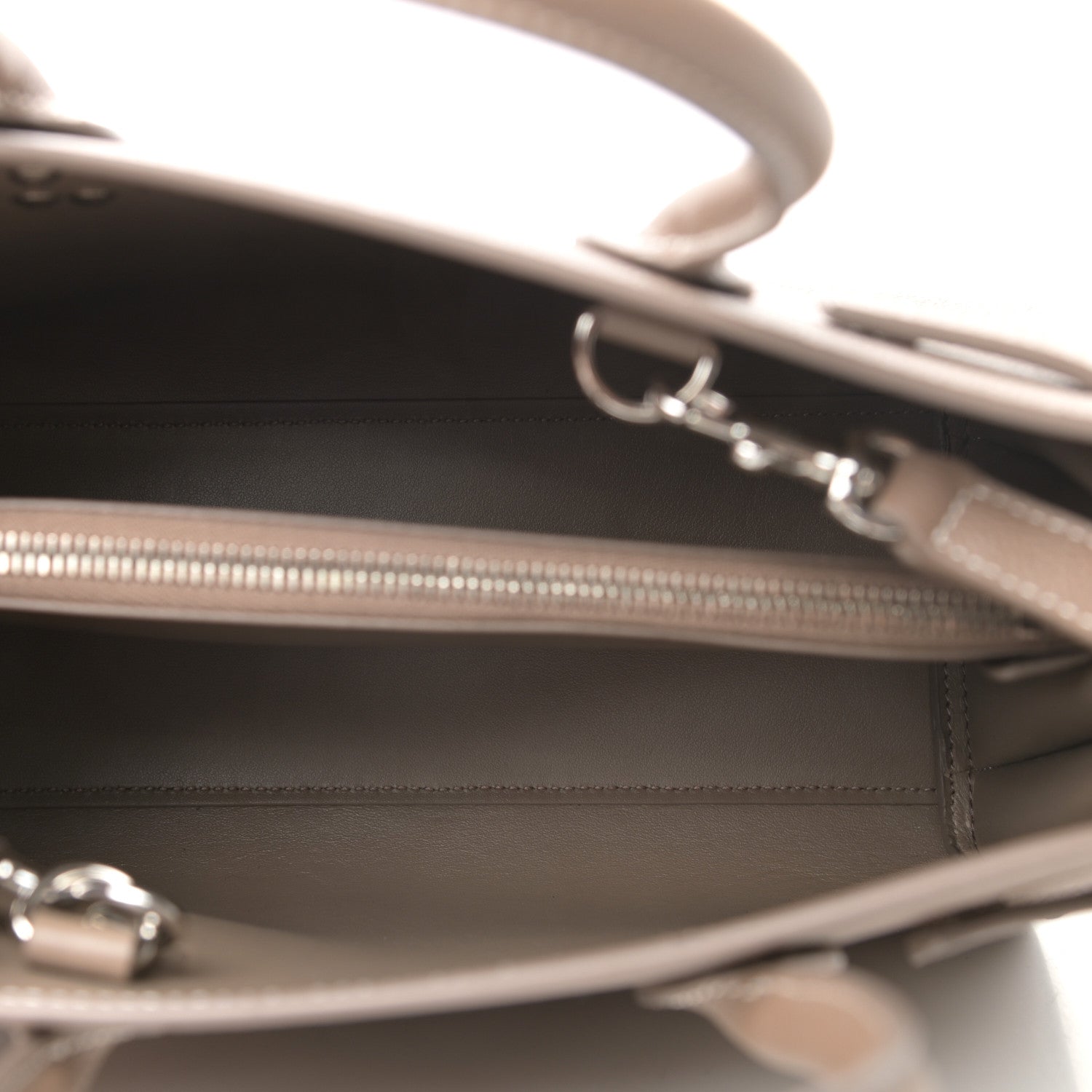 Saint Laurent Grained Calfskin Topstich Baby Sac De Jour Taupe 5 of 9