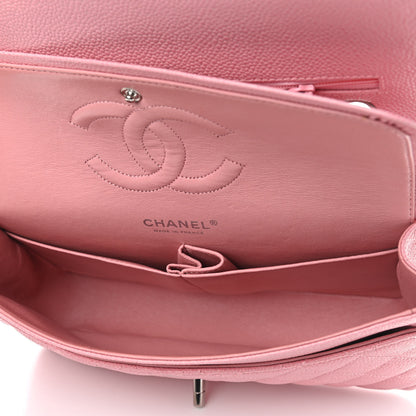 Chanel Caviar Quilted Medium Double Flap Pink 4 of 11