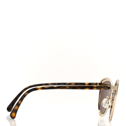 Chanel Metal Cat Eye Sunglasses 4222 Pink Gold 4 of 9