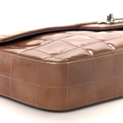 Chanel Patent Quilted East West Chocolate Bar Flap Light Purple 10 of 11