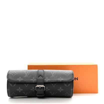 Louis Vuitton Monogram Eclipse 3 Watch Travel Case 8 of 8
