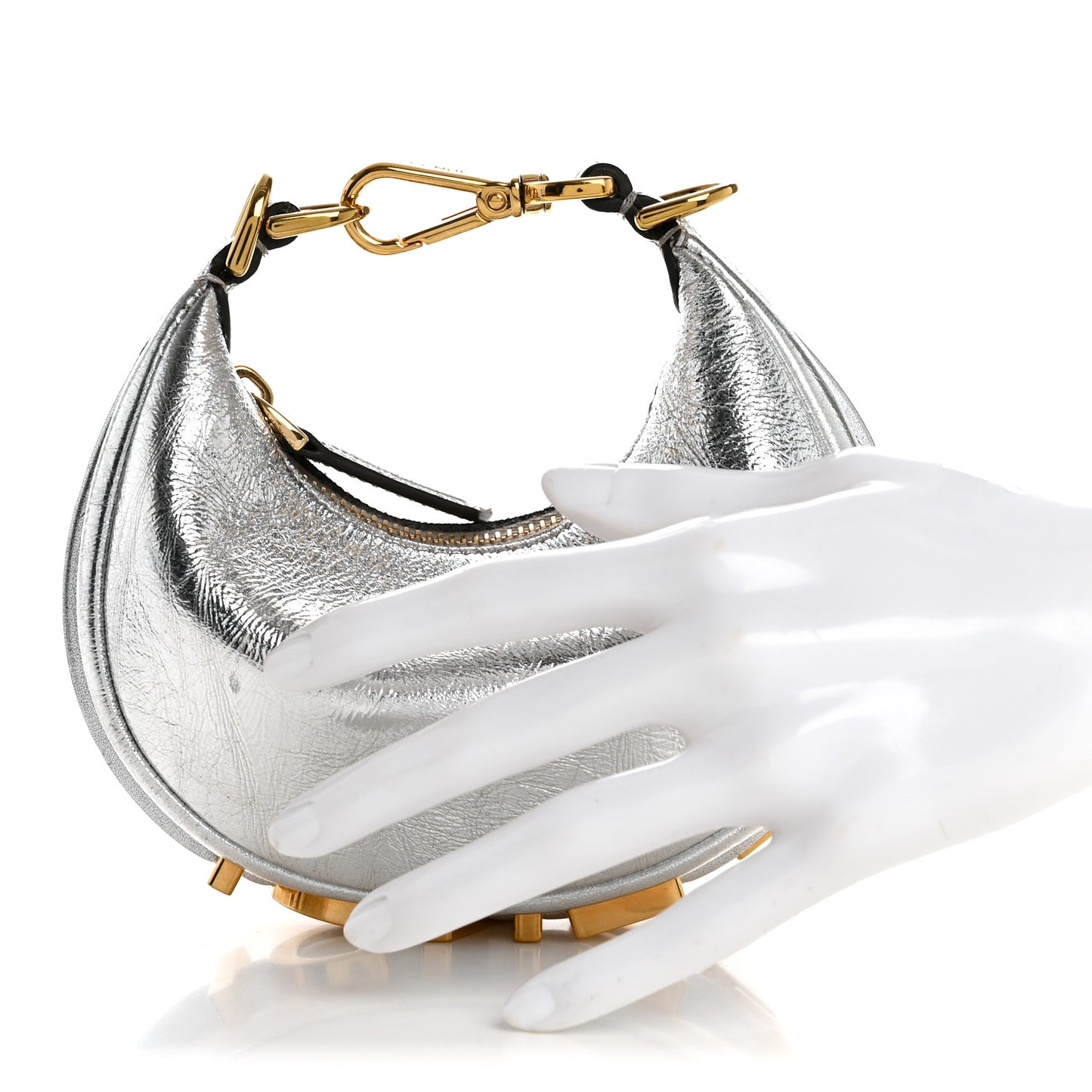 Rock Millenium Nano Fendigraphy Hobo Charm Argento