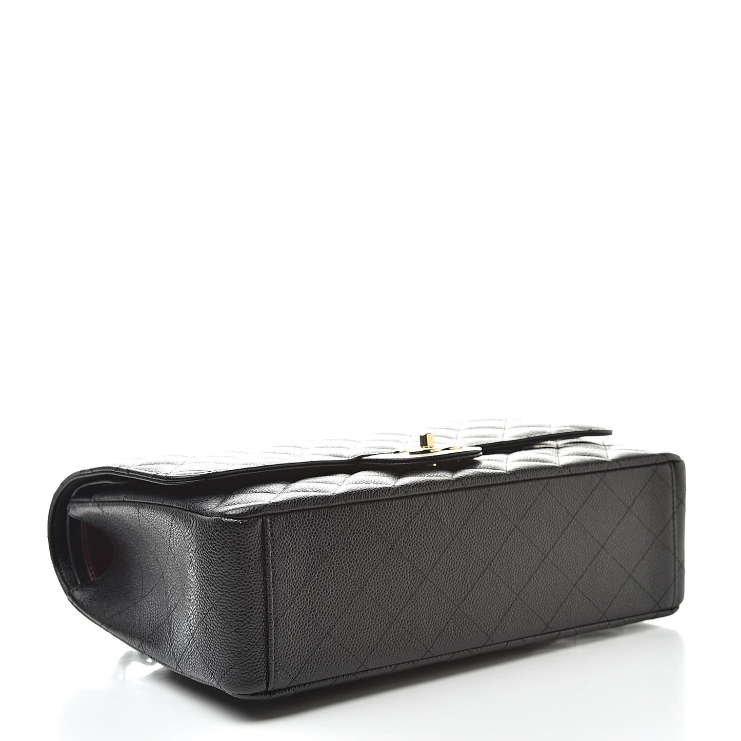 Caviar Quilted Maxi Double Flap Black