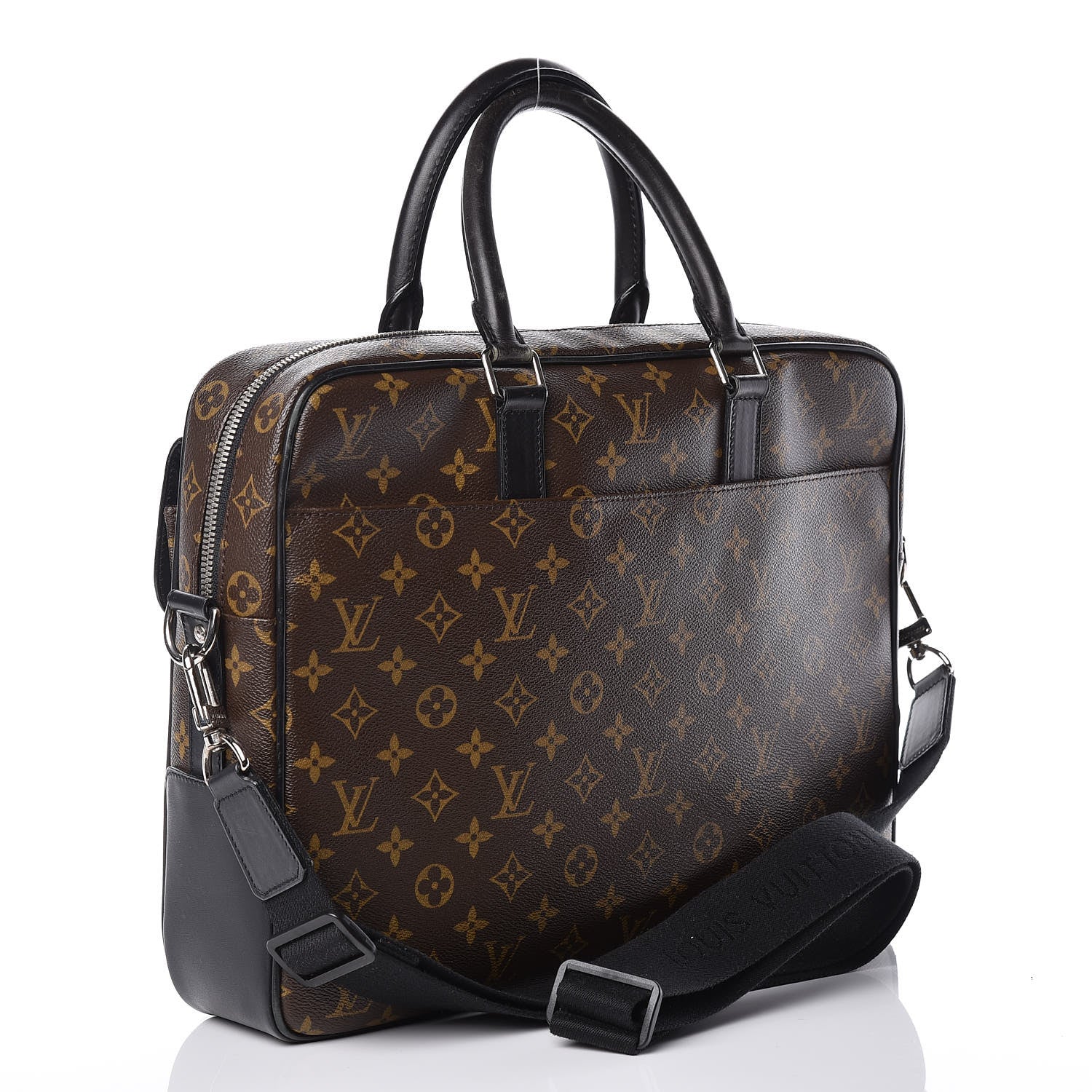 Louis Vuitton Monogram Macassar Soft Briefcase 3 of 22