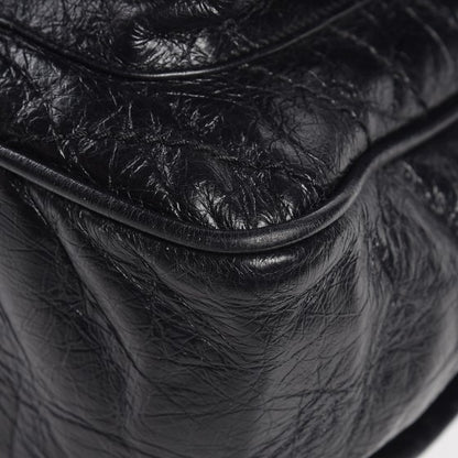 Saint Laurent Crinkled Calfskin Matelasse Monogram Medium Niki Chain Satchel Black 13 of 13