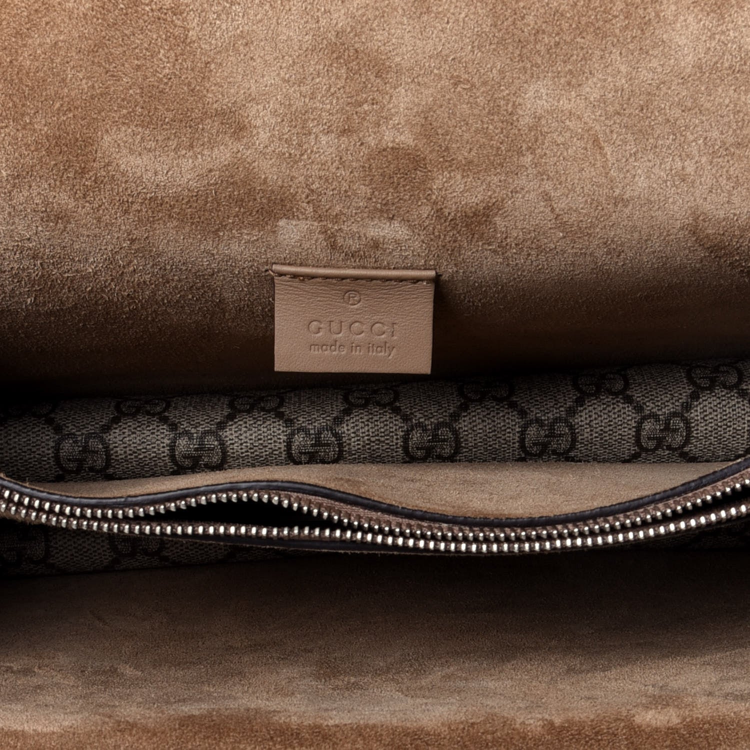 Gucci GG Supreme Monogram Small Dionysus Shoulder Bag Taupe 6 of 10