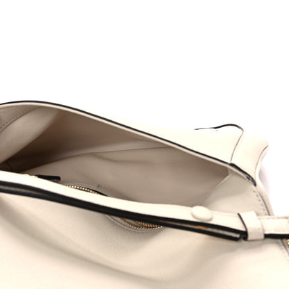 Gucci Roxy Calfskin Blondie Chain Shoulder Flap Bag Mystic White 5 of 9