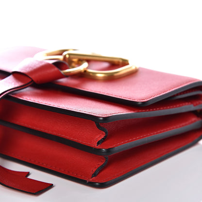Valentino Garavani Smooth Calfskin Mini Vring Crossbody Bag Rouge Pur 7 of 9