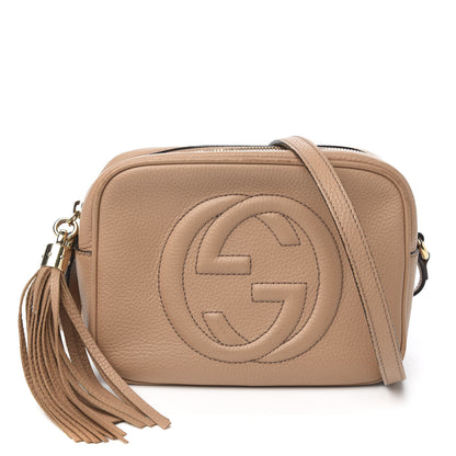 Gucci Pebbled Calfskin Small Soho Disco Bag Rose Beige 1 of 14