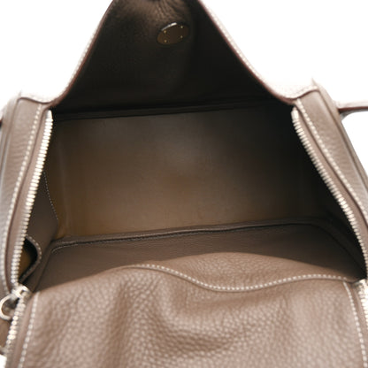 Hermes Taurillon Clemence Lindy 30 Etoupe 5 of 11