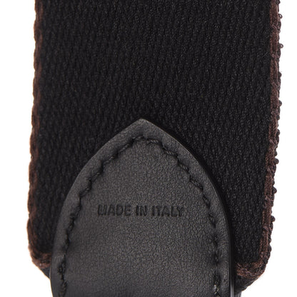 Fendi Ribbon Vitello Century FF Striped Mini Strap You Black Tobacco 5 of 6