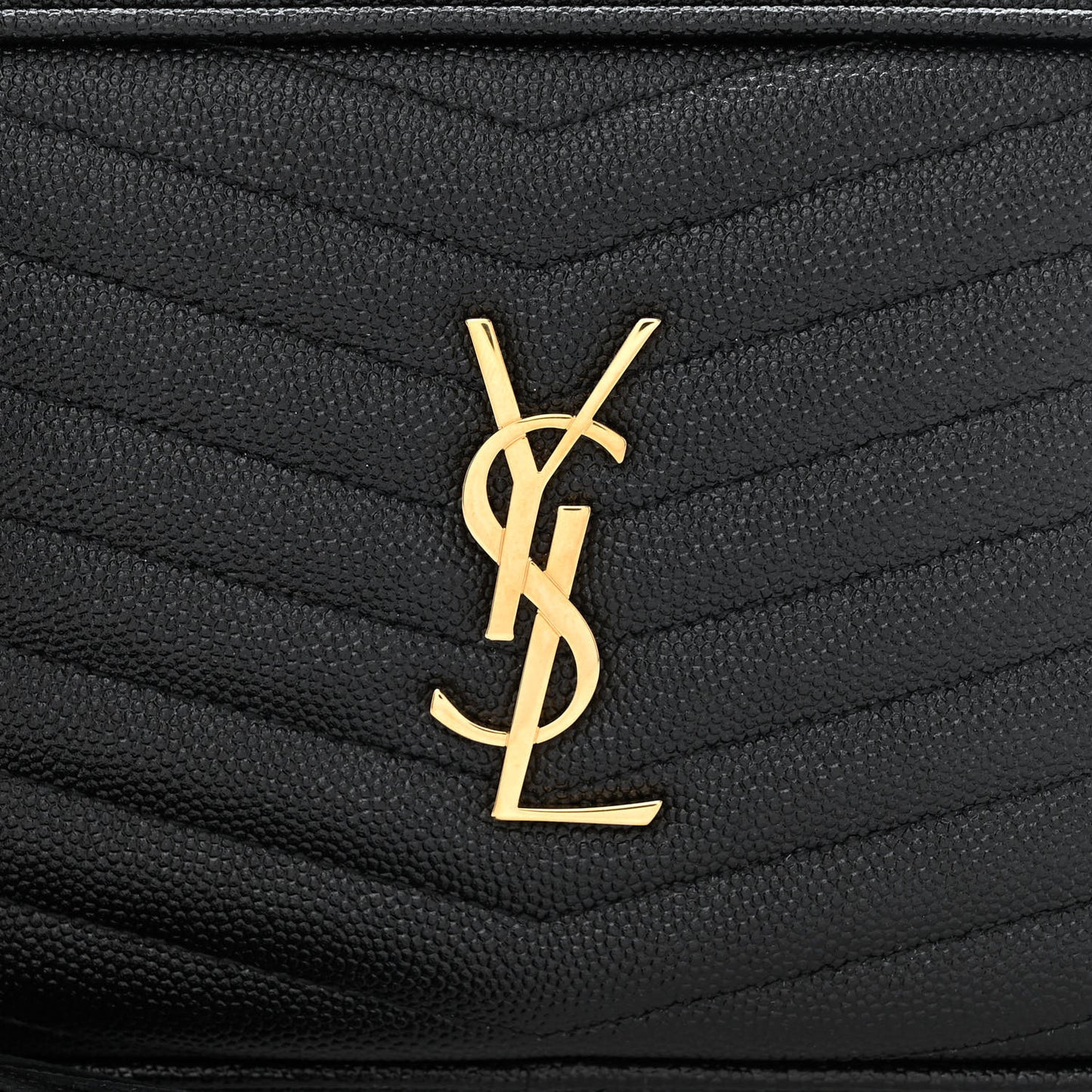 Grain De Poudre Matelasse Monogram Mini Lou Camera Bag Black