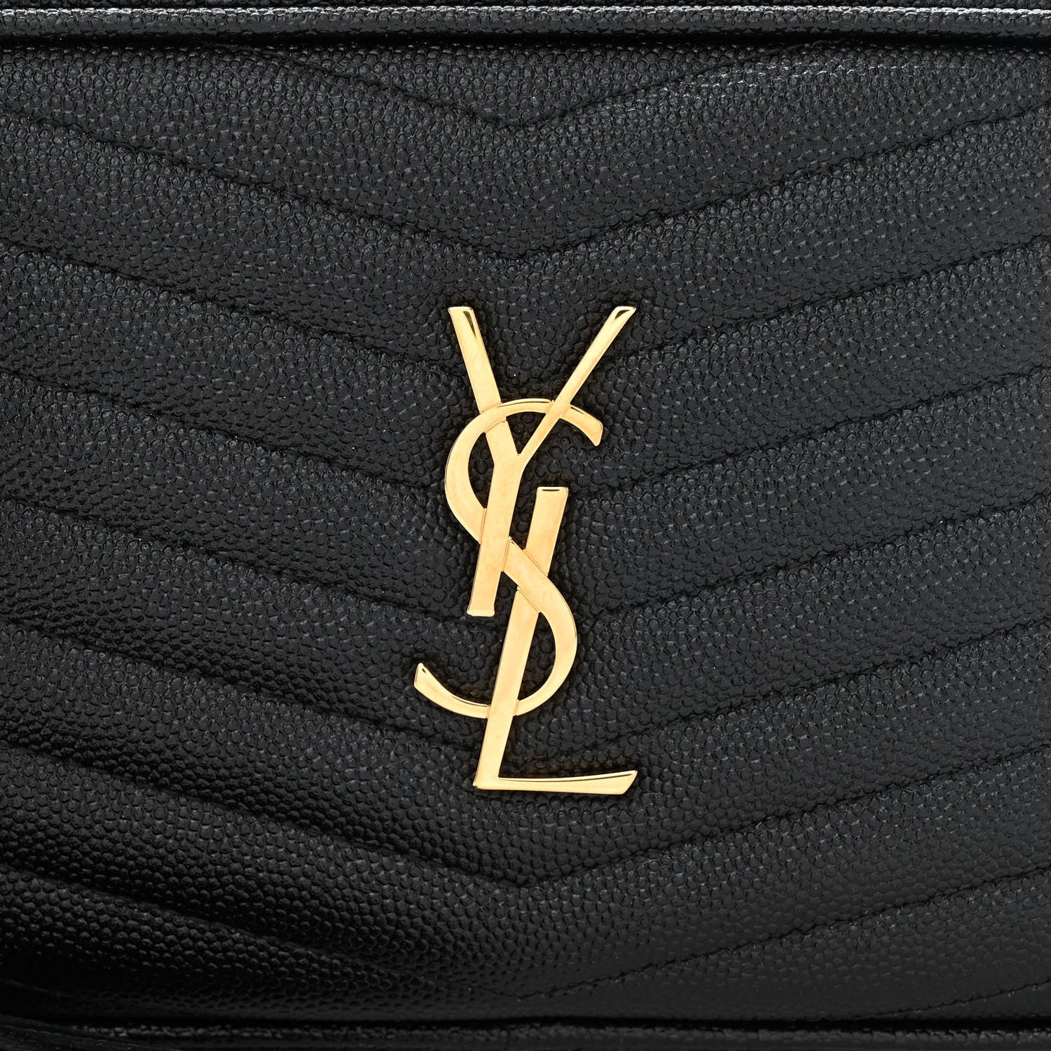 Saint Laurent Grain De Poudre Matelasse Monogram Mini Lou Camera Bag Black 8 of 11
