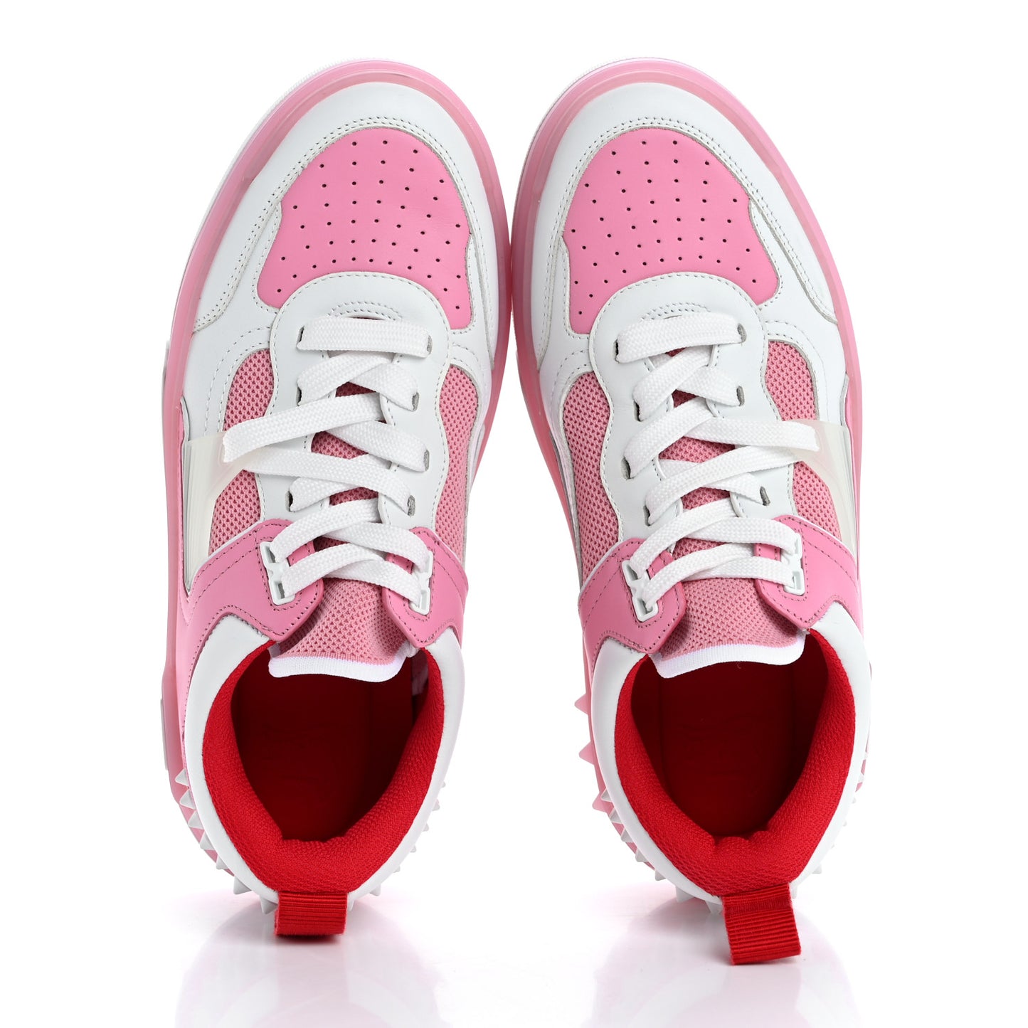 Calfskin Spike Astroloubi Donna Low Top Sneakers 38 White Calipso