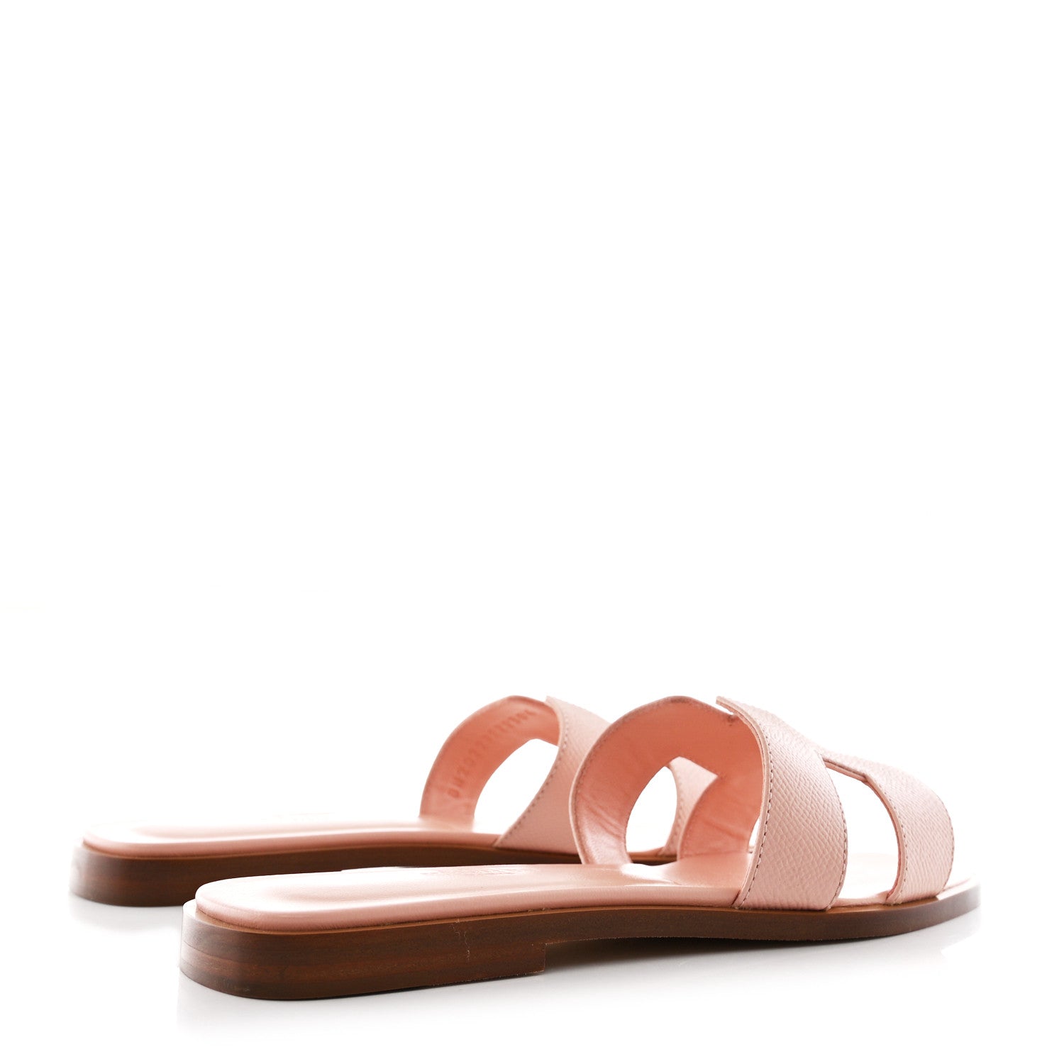 Hermes Epsom Oran Sandals 37 Rose Pale 4 of 9