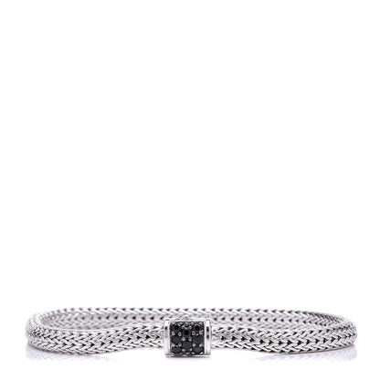 John Hardy Sterling Silver Black Sapphire 5mm Classic Chain Bracelet 1 of 5