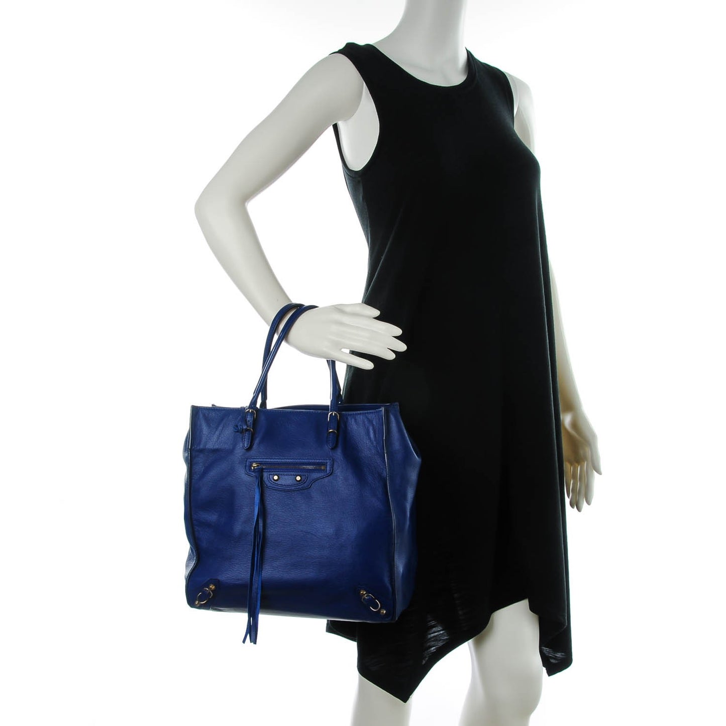 Veau Papier A5 Tote Bleu Mineral