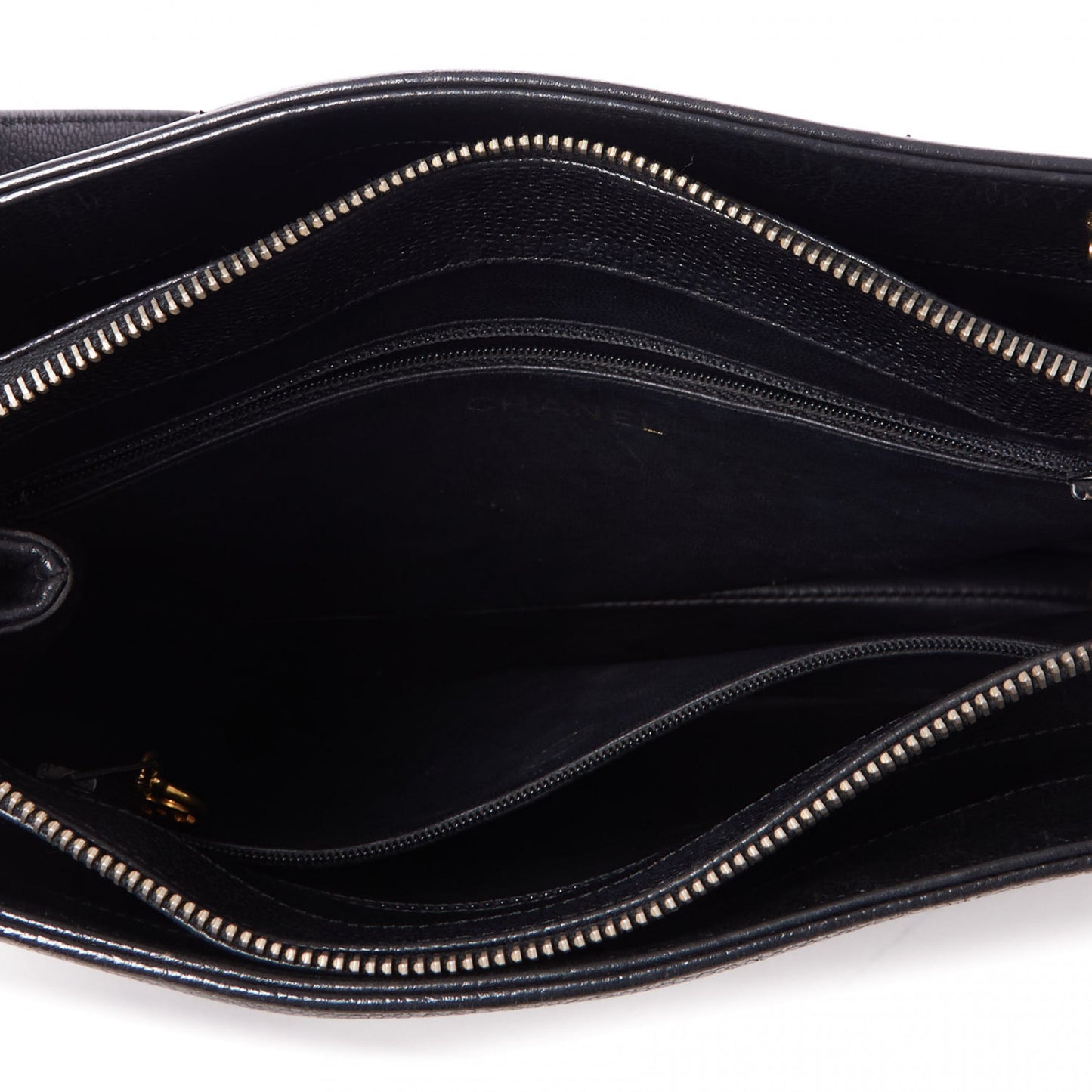 Caviar CC Shoulder Bag Black