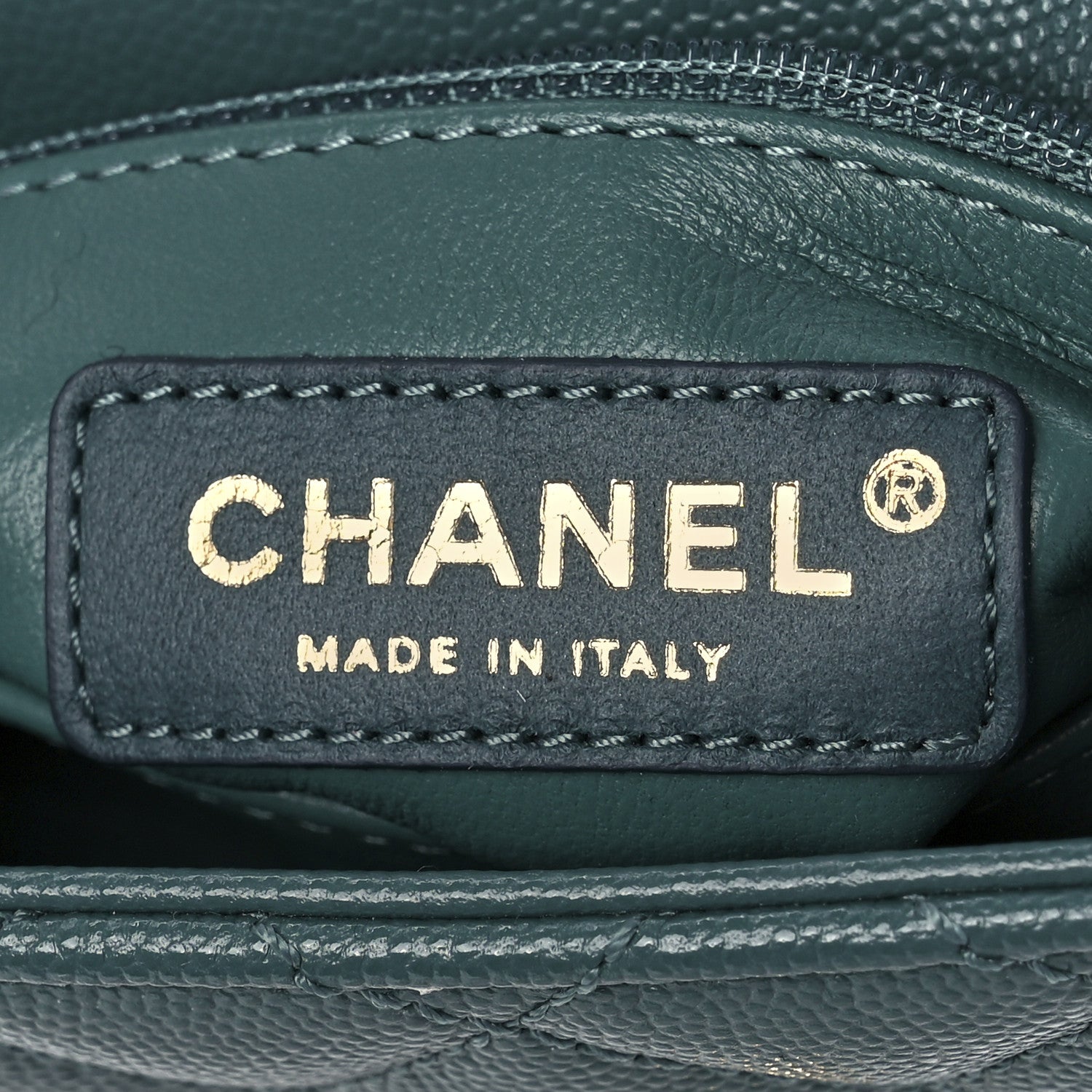 Chanel Caviar Quilted Extra Mini Coco Handle Flap Green 7 of 13