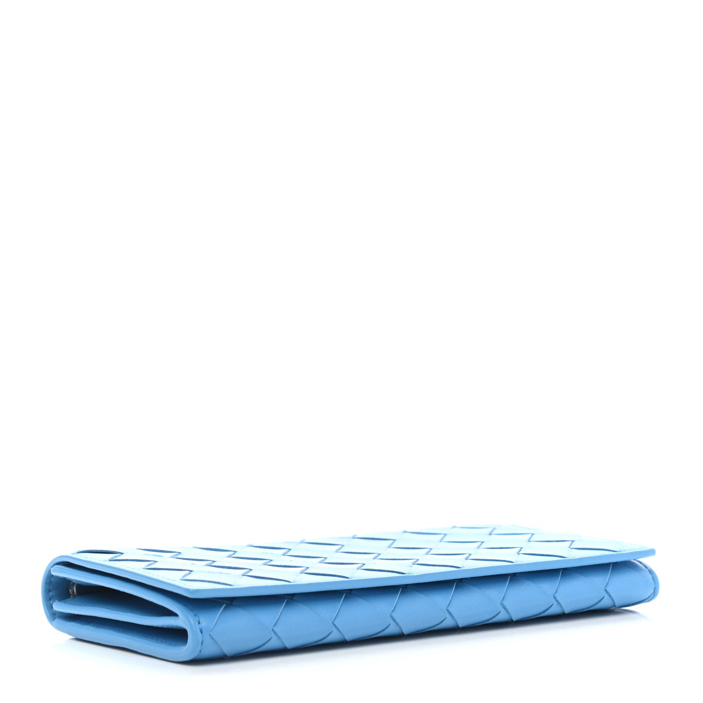 Nappa Intrecciato Continental Flap Wallet Swimming Pool