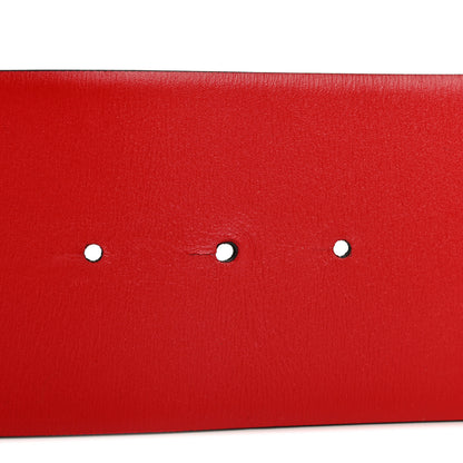 Valentino Garavani Glossy Calfskin VLogo Reversible 70mm Belt 85 34 Black Rouge Pur 4 of 6