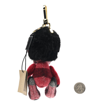 Burberry Cashmere Check Busby Thomas Bear Keychain Charm Parade Red 2 of 4