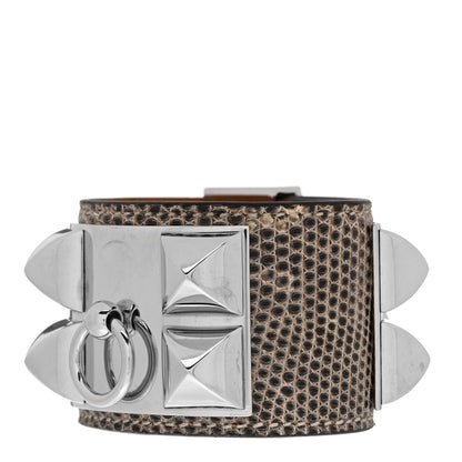 Hermes Lizard Collier De Chien CDC Bracelet T1 Ombre 1 of 6