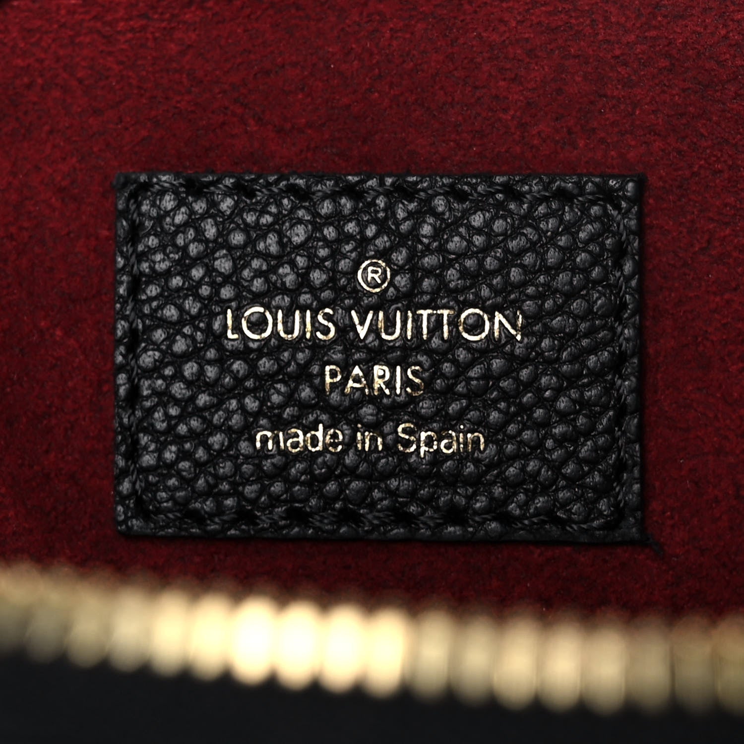 Louis Vuitton Empreinte Monogram Giant Speedy Bandouliere 25 Black Beige 10 of 12