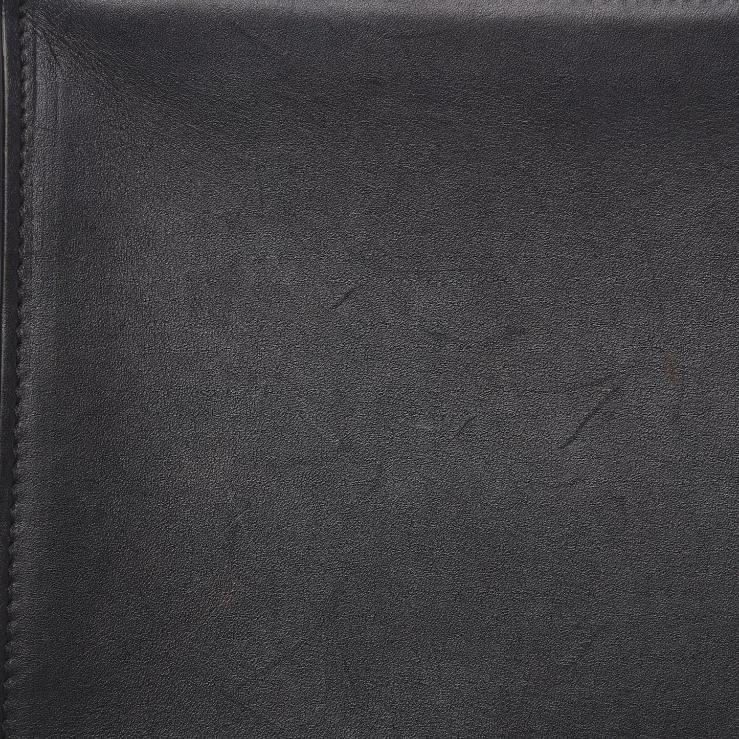 Drummed Calfskin Suede Medium Tri-color Trapeze Black
