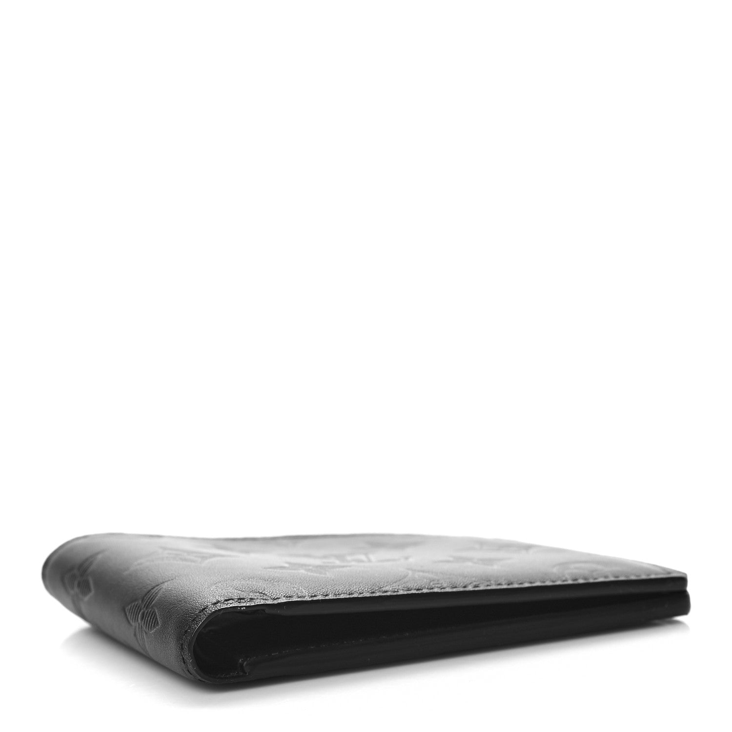 Louis Vuitton Calfskin Monogram Shadow Multiple Wallet Black 4 of 8