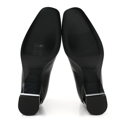 Hermes Calfskin Becky Ankle Boots 37.5 Black 5 of 10
