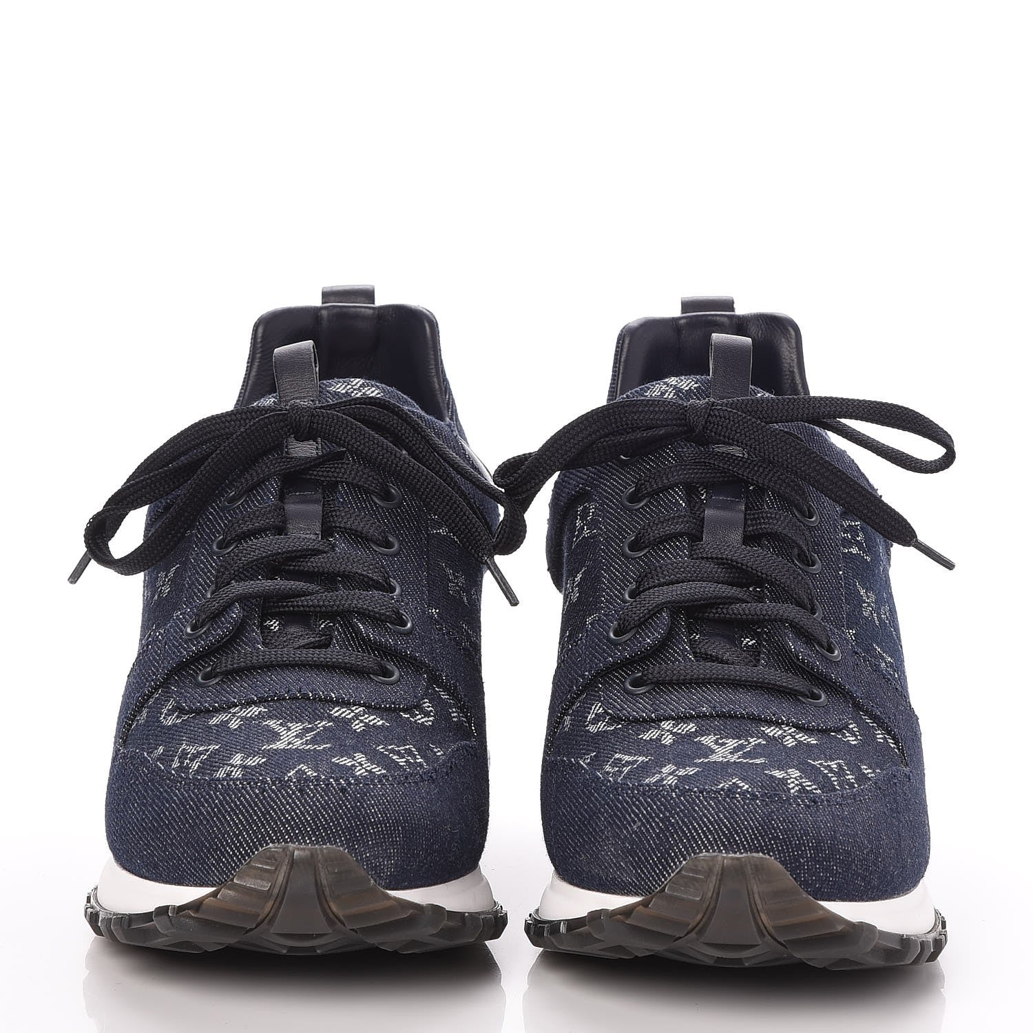 Louis Vuitton Denim Monogram Run Away Sneakers 40 Blue 2 of 8