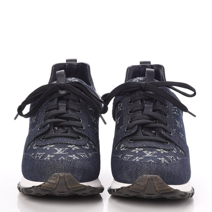 Louis Vuitton Denim Monogram Run Away Sneakers 40 Blue 2 of 8