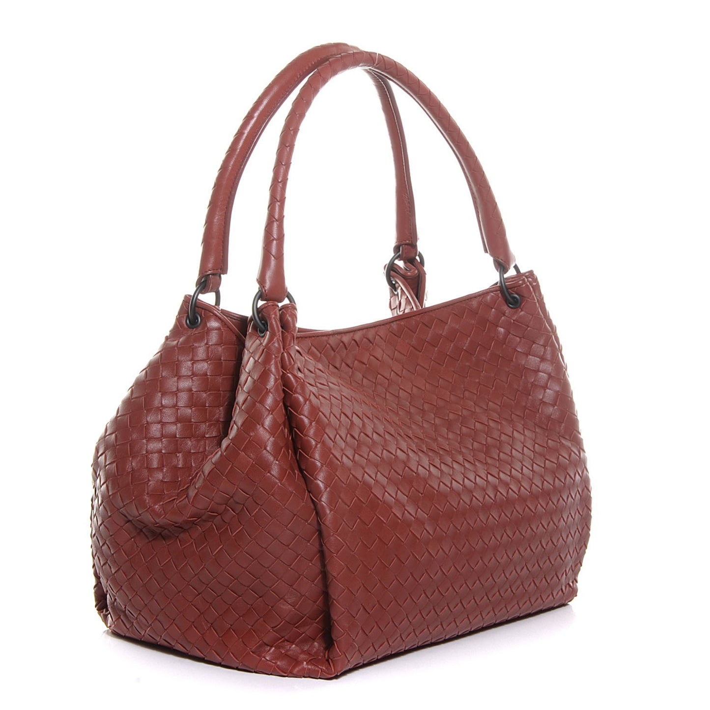 Nappa Intrecciato Parachute Bag Brique