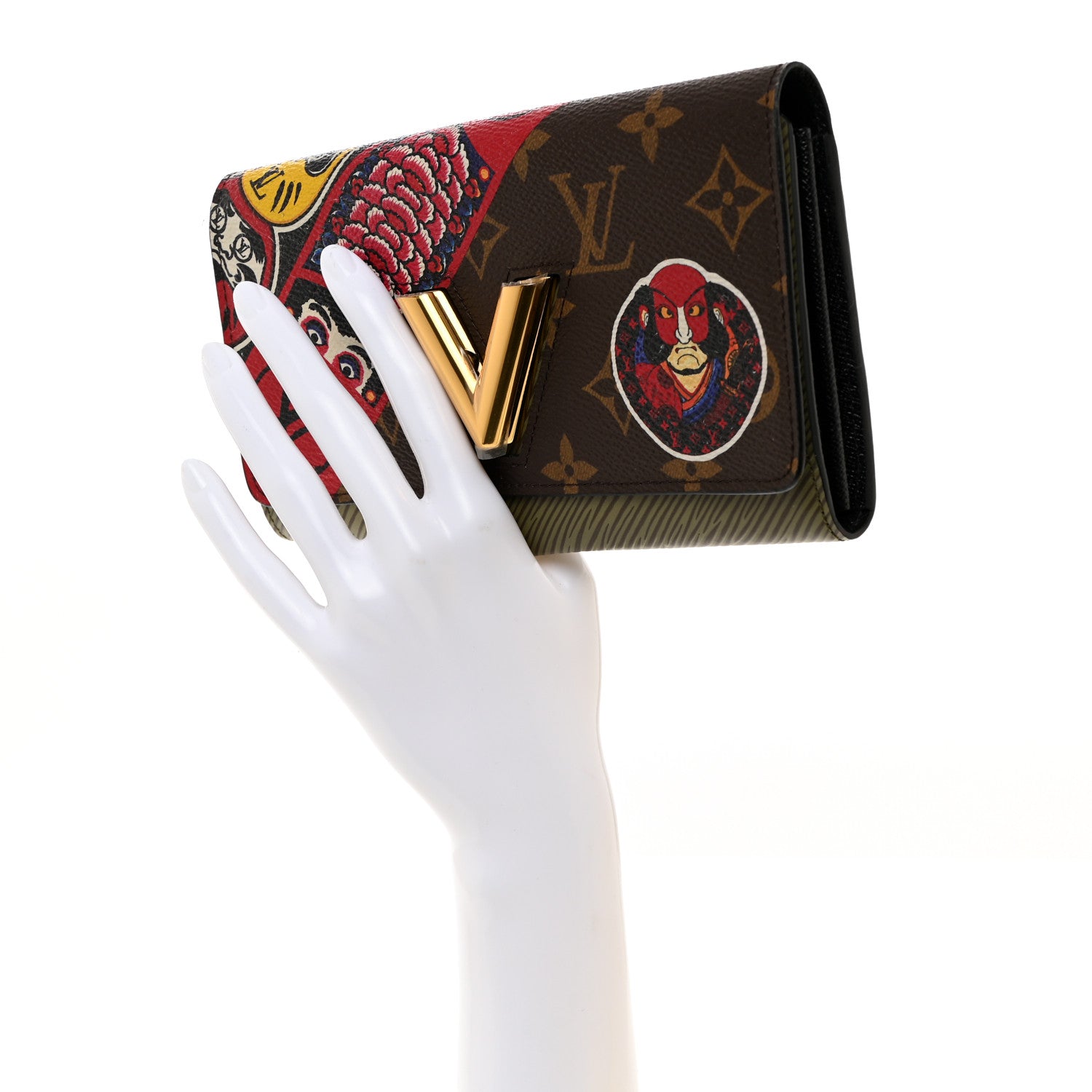 Louis Vuitton Monogram Epi Kabuki Twist Wallet 2 of 7