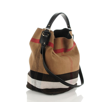 Burberry Canvas Mega Check Medium Ashby Black 3 of 9