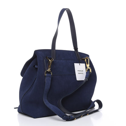 Mansur Gavriel Suede Lady Bag Blue 3 of 8