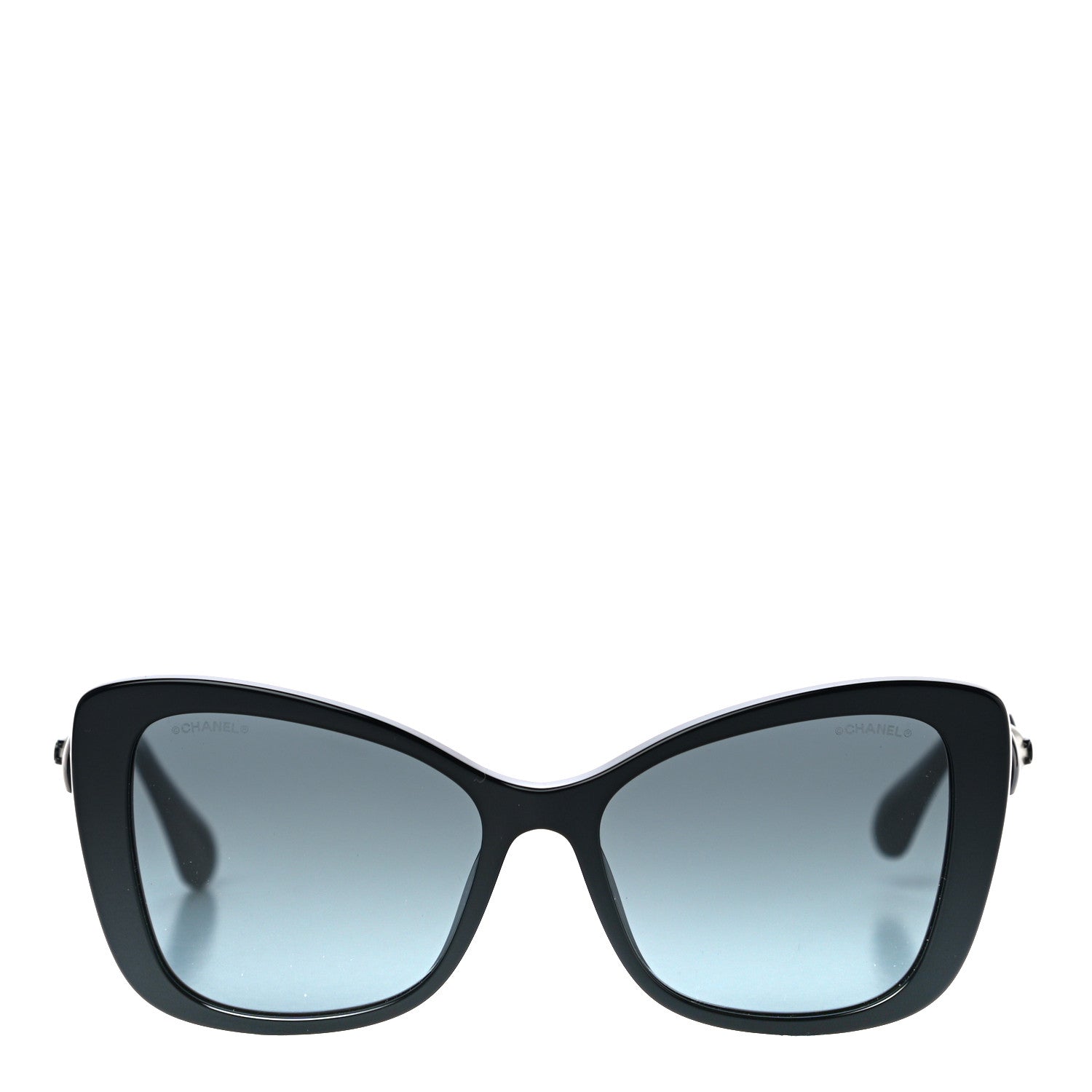 Chanel Acetate Pearl Butterfly Sunglasses 5445-H Black 4 of 7