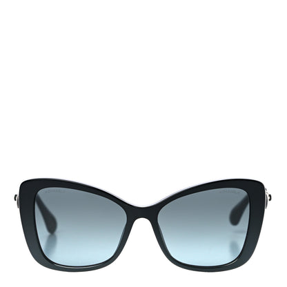 Chanel Acetate Pearl Butterfly Sunglasses 5445-H Black 4 of 7