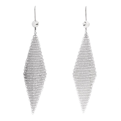 Tiffany Sterling Silver Elsa Peretti Mesh Earrings 1 of 5