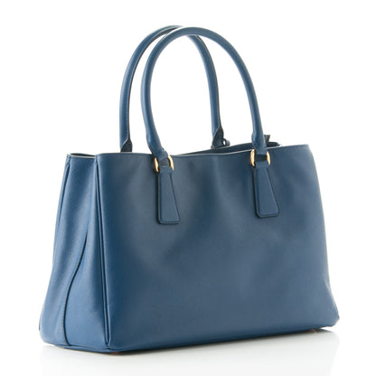 Prada Saffiano Lux Medium Tote Bluette 3 of 9
