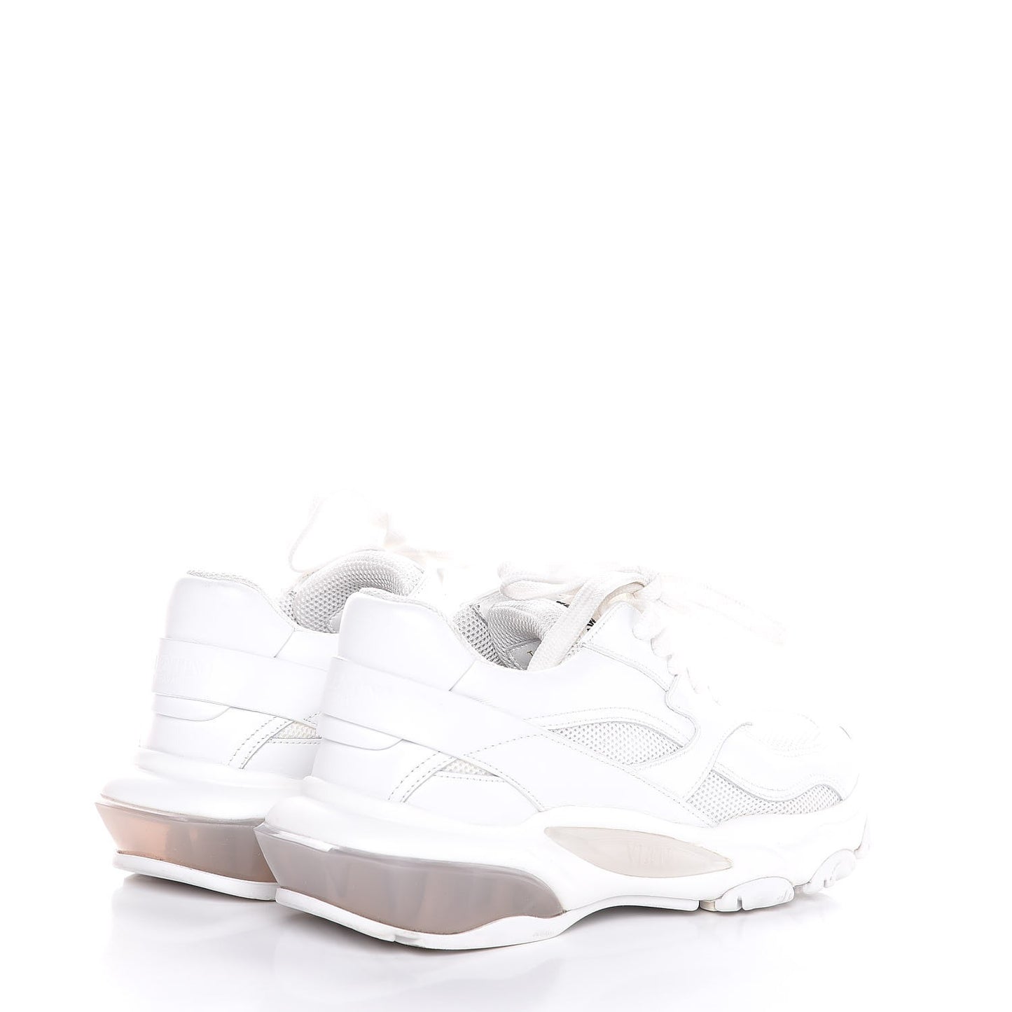Calfskin Womens Bounce Sneakers 37 White