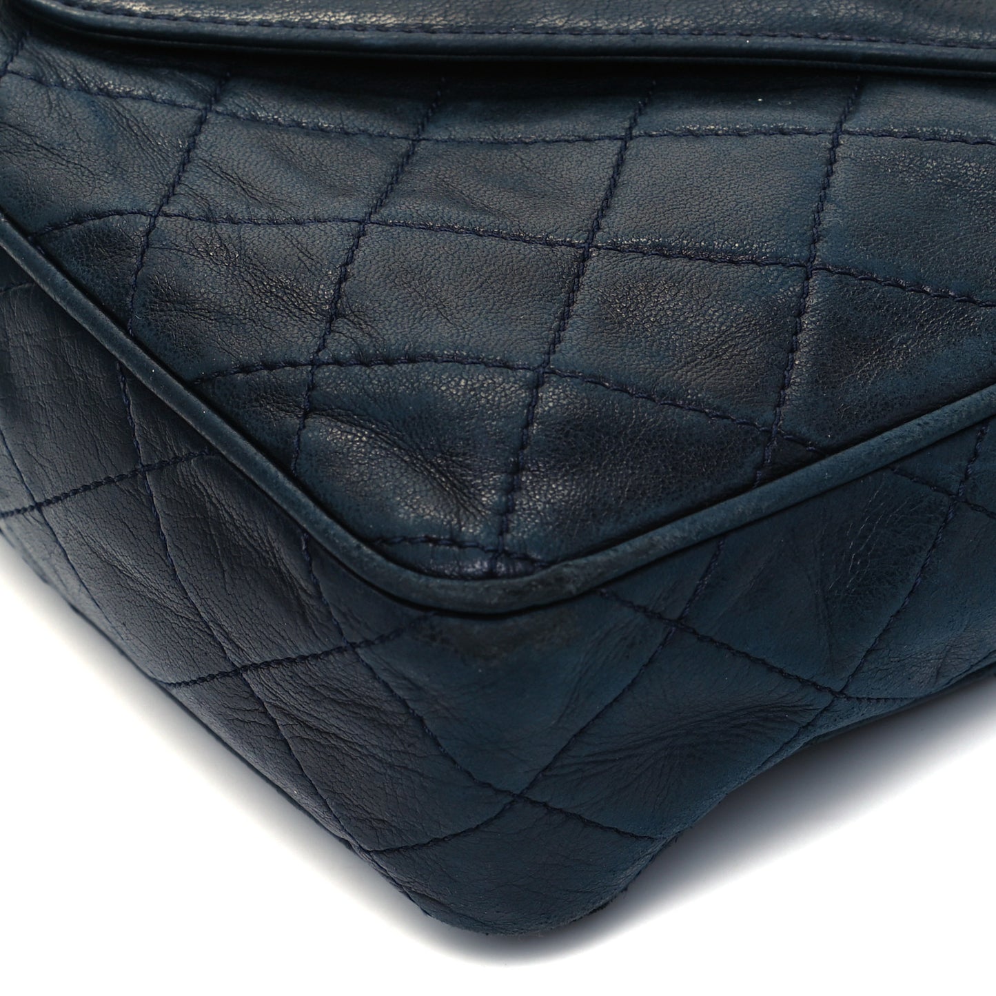 Lambskin Quilted CC Tassel Camera Case Blue