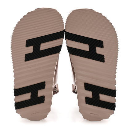 Hermes Lambskin Junior Womens Sandals 37.5 Rose Pale 6 of 10
