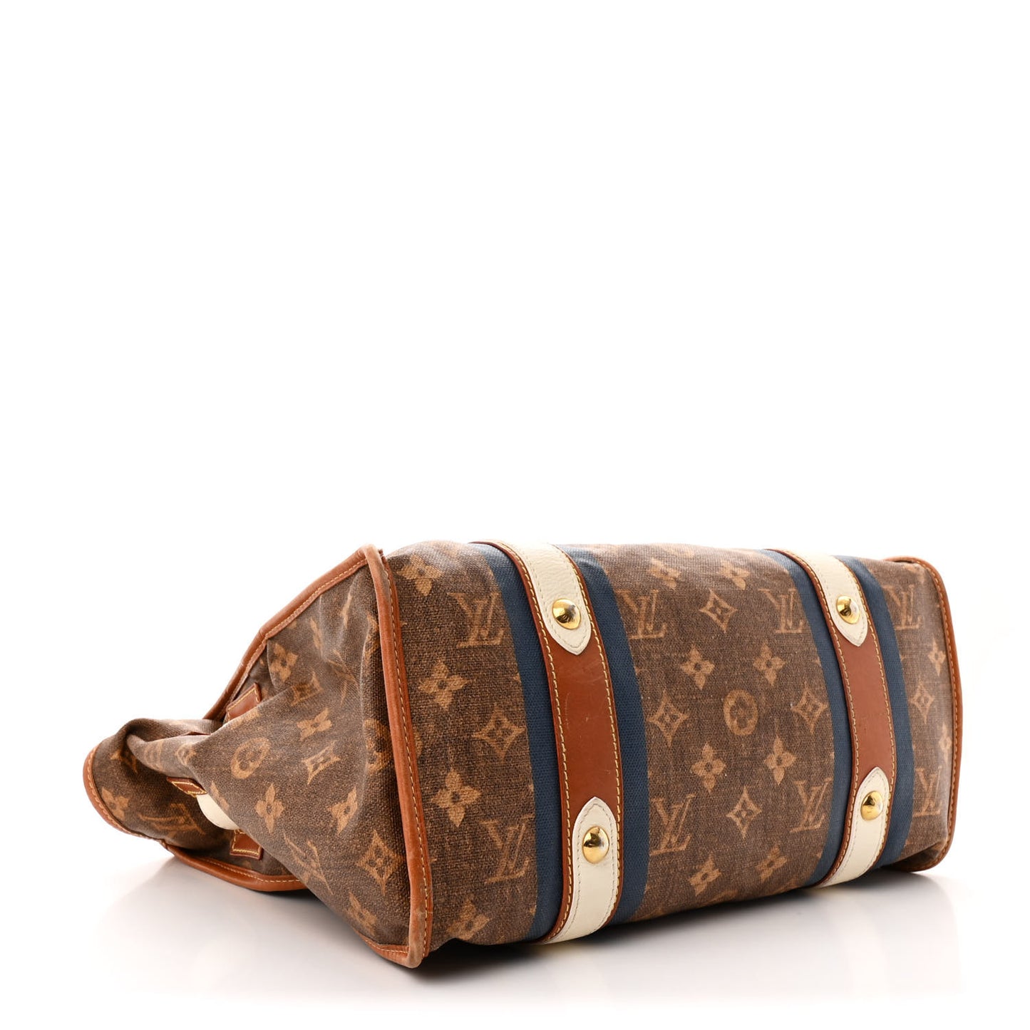 Monogram Rayures Tisse Sac GM Blue