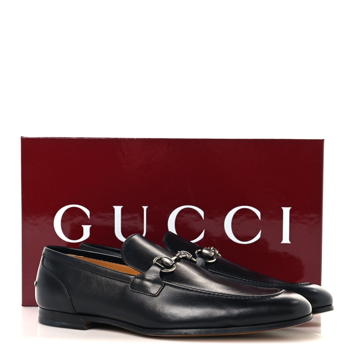 Gucci Betis Glamour Calfskin Mens Jordaan Loafers 8.5 Black 10 of 10