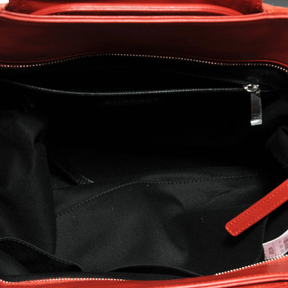 Chanel Iridescent Calfskin Large In The Mix Tote Red 8 of 8